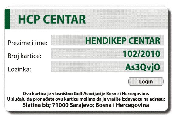Obavještenje HCP Centra GABIH-a